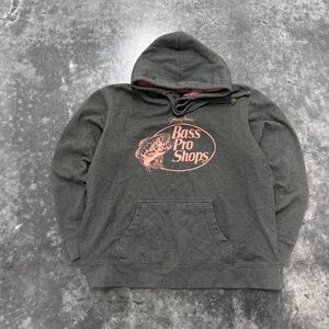 Bass Pro Shops Grey and Pink Hoodie